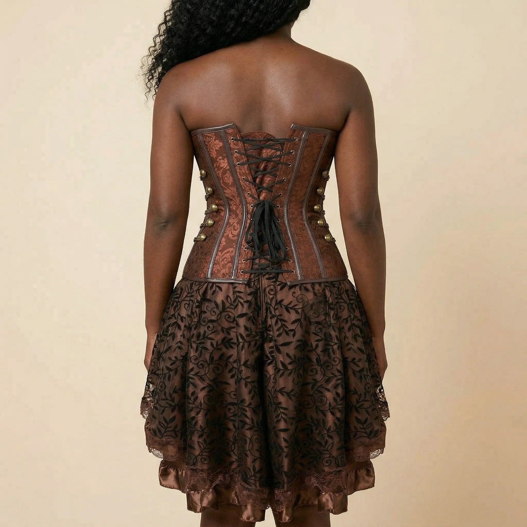 Corset Déguisement Pirate Femme - Vue dos (curvy)