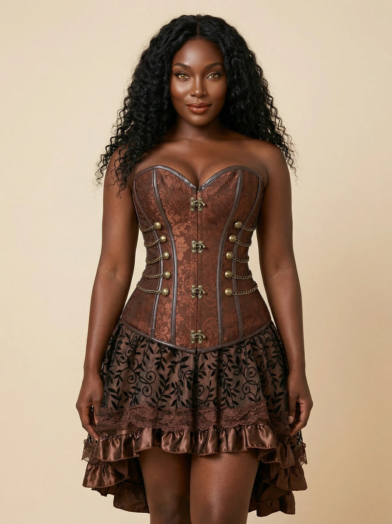 Corset Déguisement Pirate Femme - Vue principale (curvy)