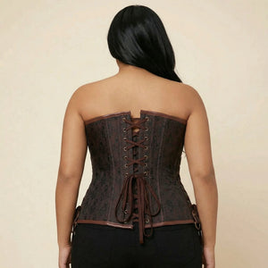Corset Femme Steampunk - Vue dos (plus-size)