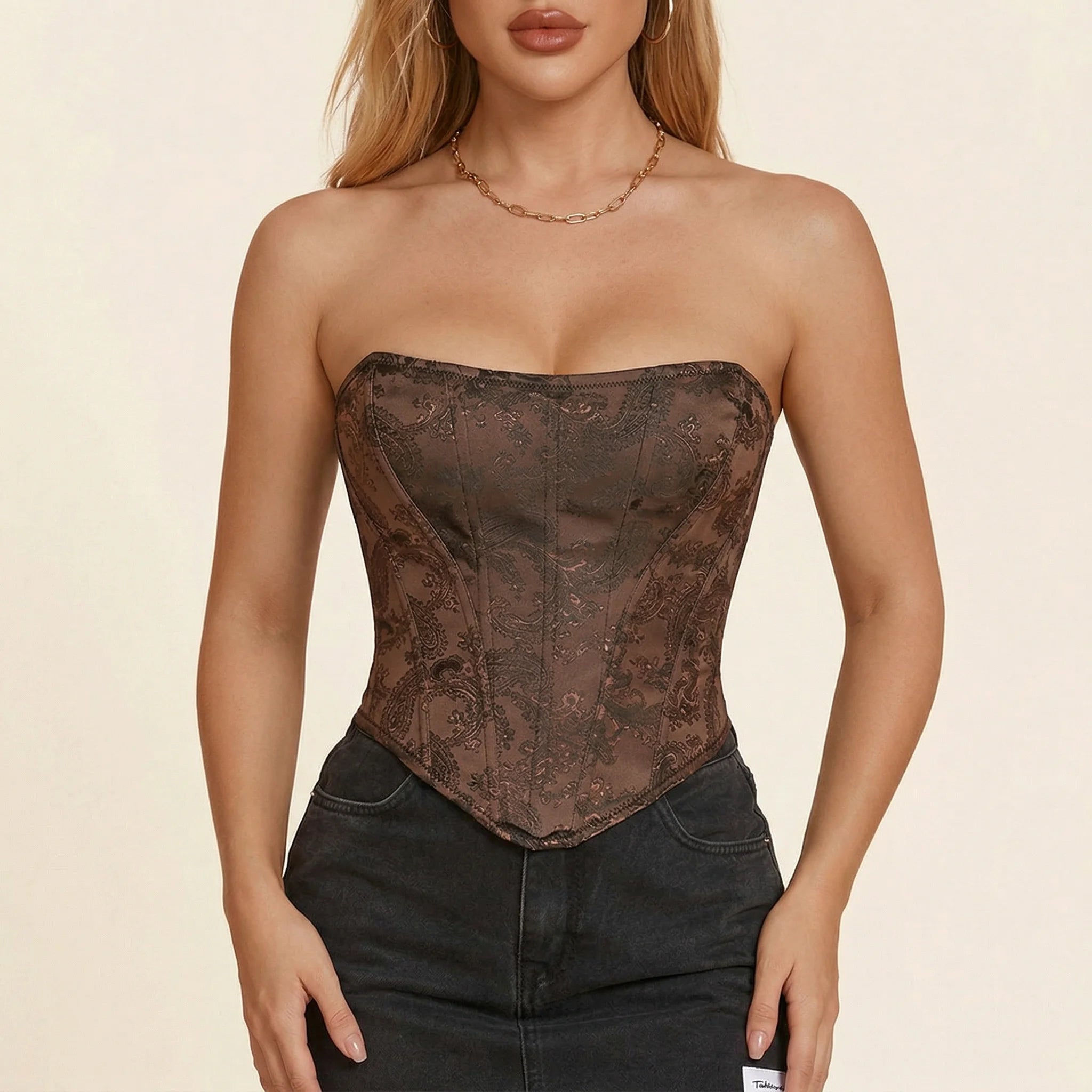 Corset Steampunk - Vue face (petite)