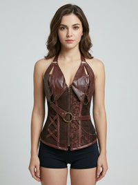 Corset Marron Pirate