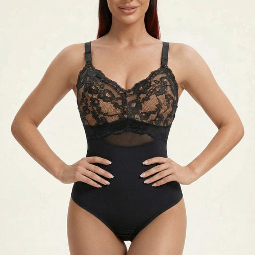 Body Corset Dentelle - Vue face (moyenne)