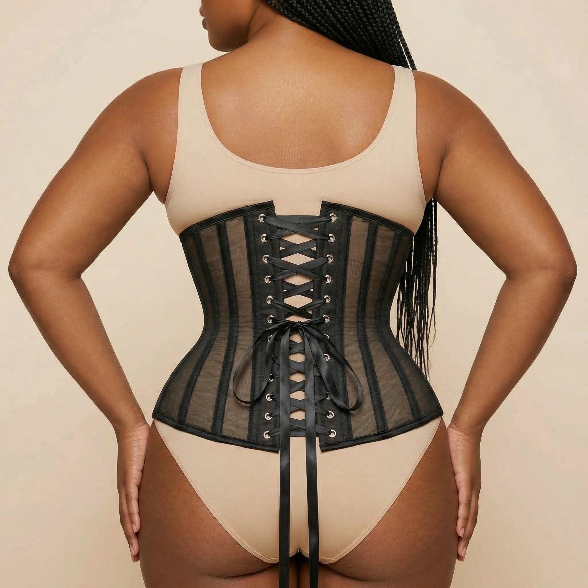 Corset à Lacet Amincissant - Vue dos (curvy)