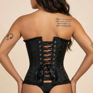 Corset Amincissant Noir - Vue dos (petite)