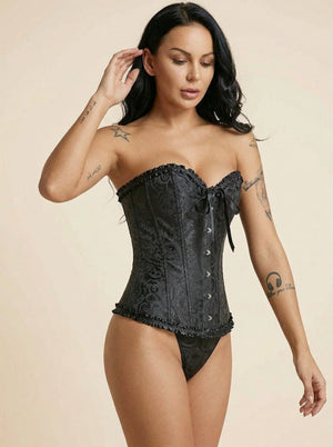 Corset Amincissant Noir - Vue mouvement (petite)