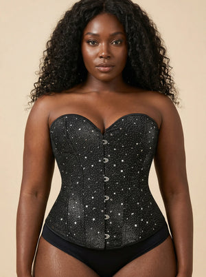 Corset Blanc et Noir - Vue principale (plus-size)