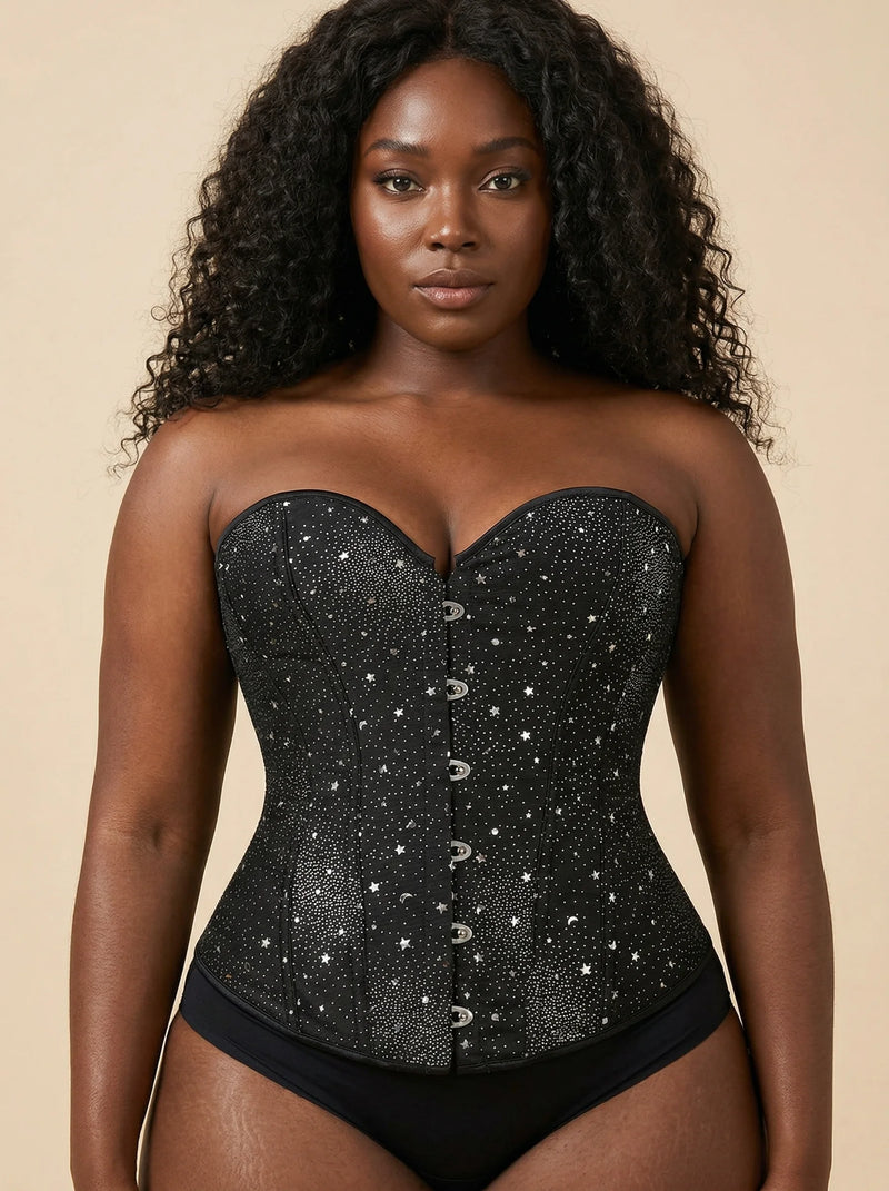 Corset Blanc et Noir - Vue principale (plus-size)