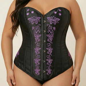 Corset Bustier à Lacets - Vue face (plus-size)