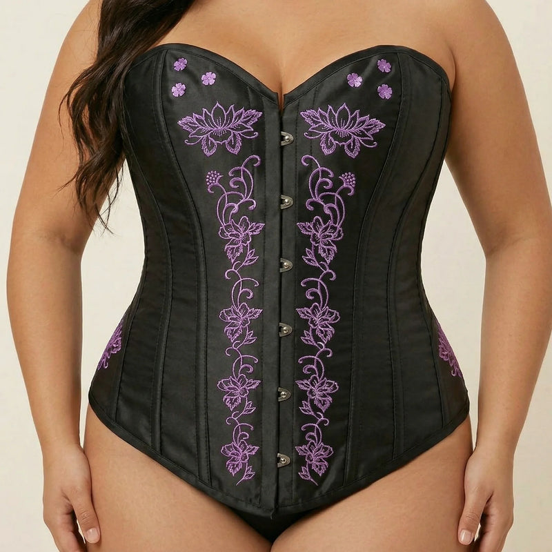 Corset Bustier à Lacets - Vue face (plus-size)