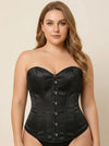 Corset Bustier Satin Noir