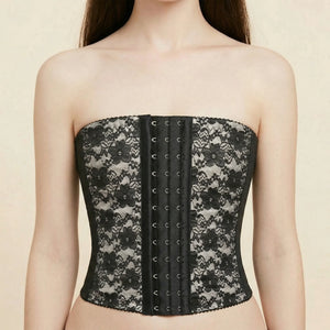 Corset Court en Dentelle - Vue face (petite)