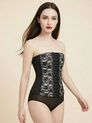 Corset Court en Dentelle - Vue mouvement (petite)
