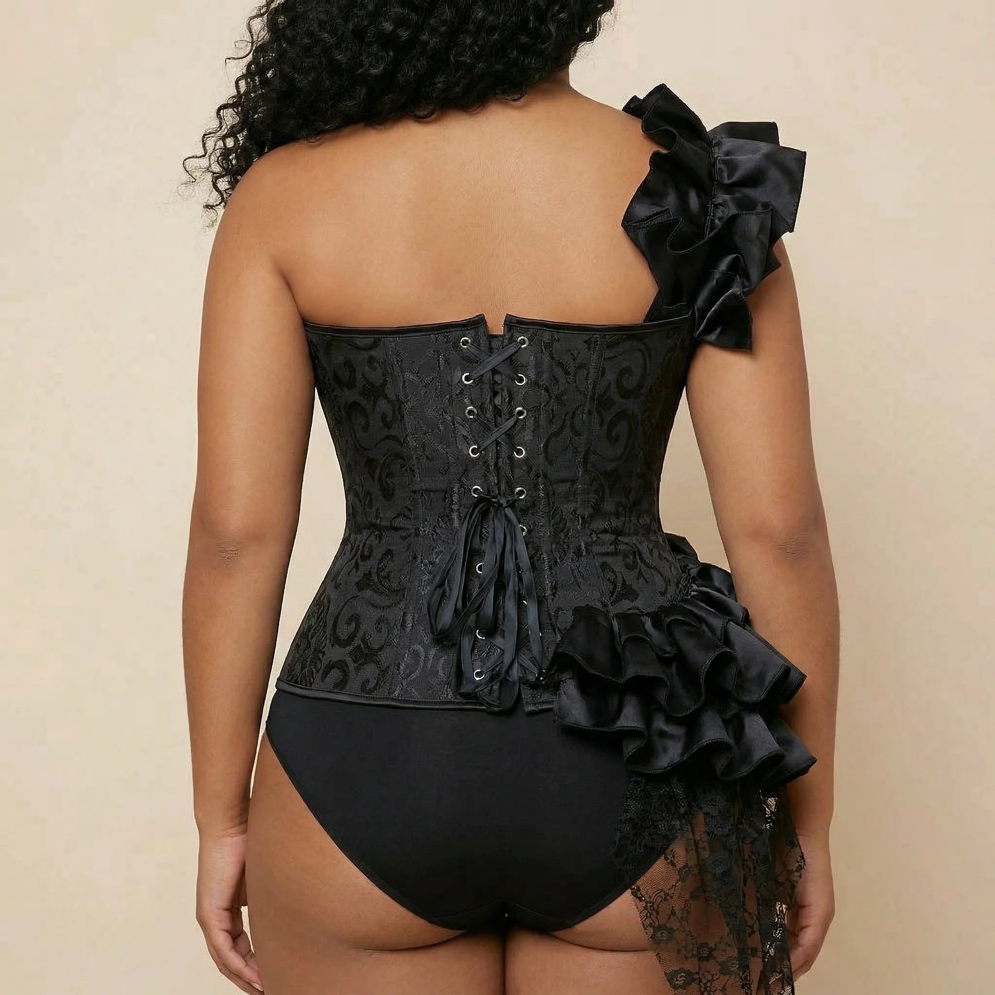 Corset Dentelle Élégant - Vue dos (plus-size)