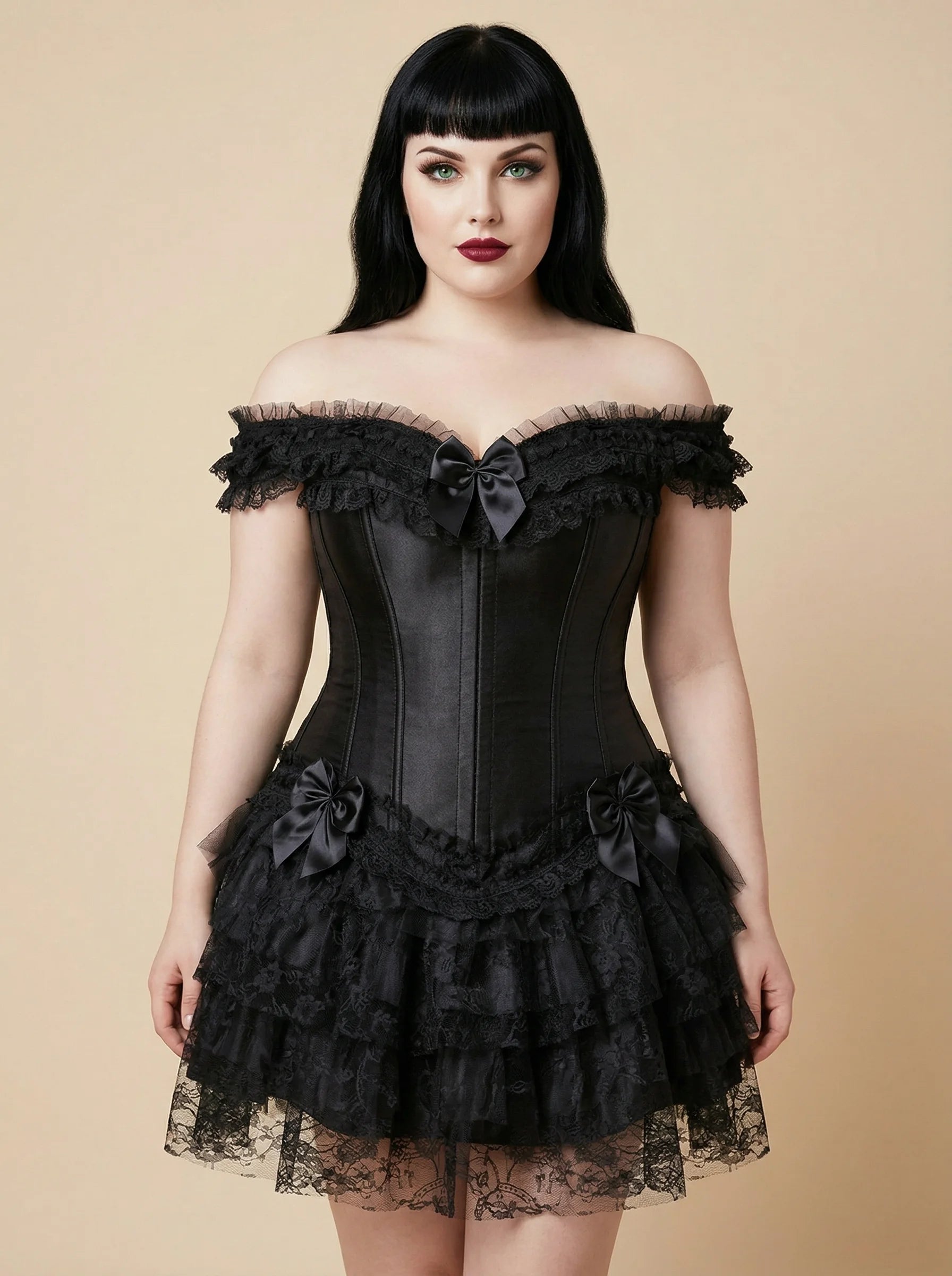 Corset Dentelle Tulle - Vue principale (plus-size)
