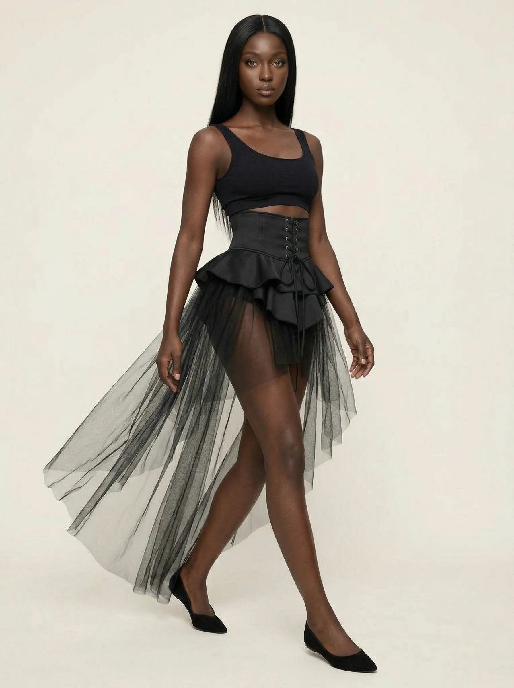 Corset En Tulle - Vue mouvement (petite)