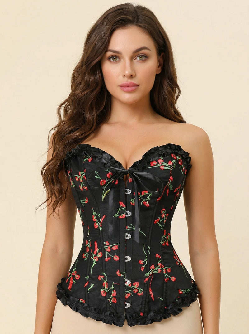 Corset Femme à Fleurs - Vue principale (petite)