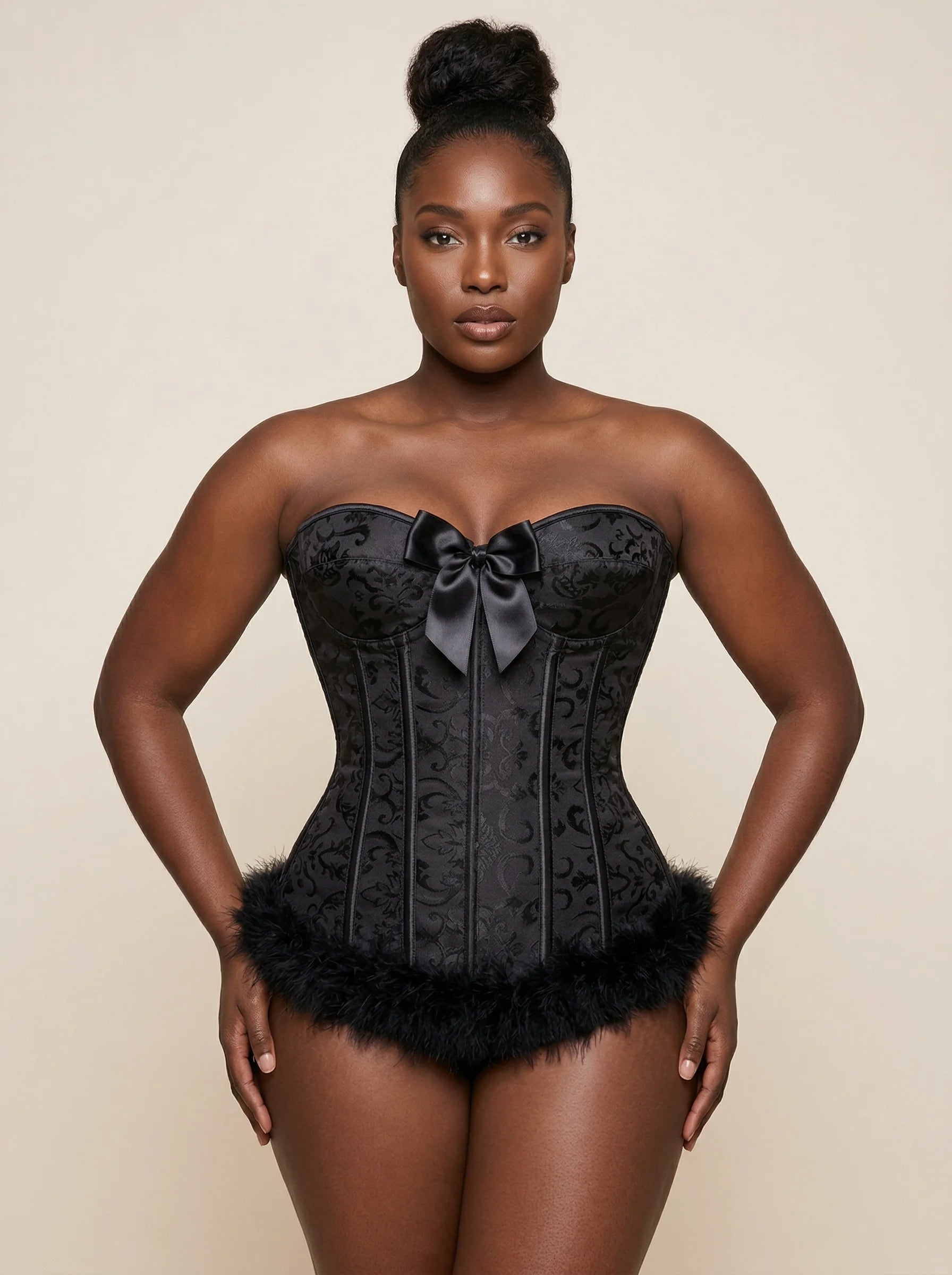 Corset Femme Noir Mariage
