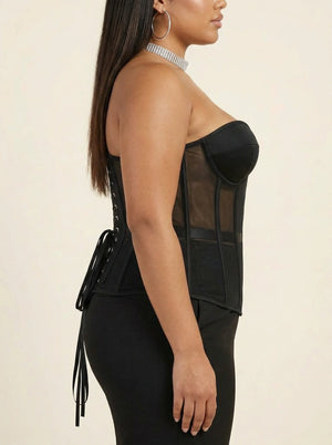 Corset Femme Sous Poitrine - Vue profil (plus-size)