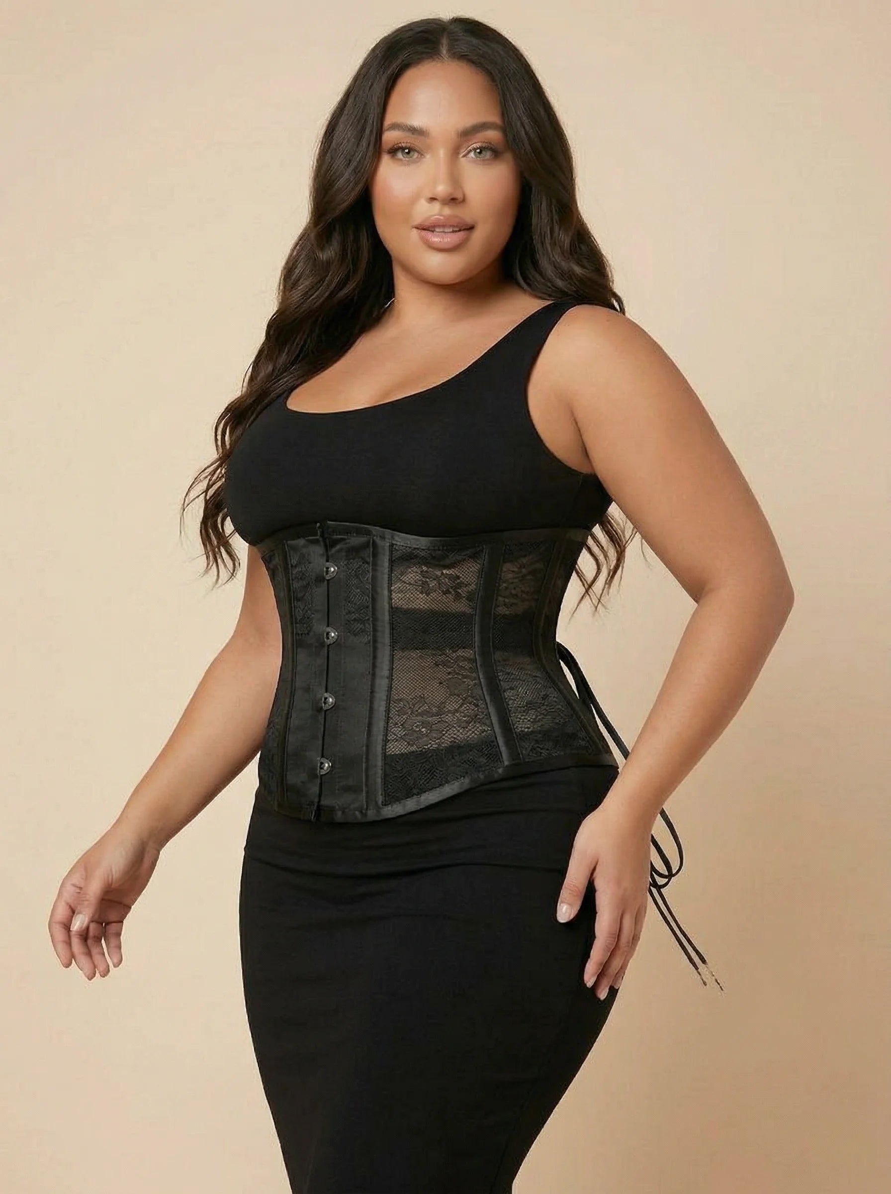 Corset Gainant Invisible - Vue mouvement (plus-size)