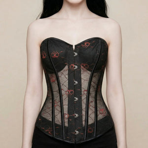 Corset Gothique Dentelle - Vue face (petite)