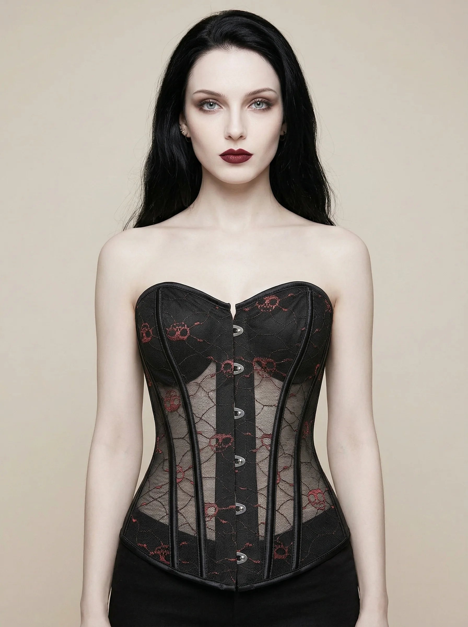 Corset Gothique Dentelle - Vue principale (petite)