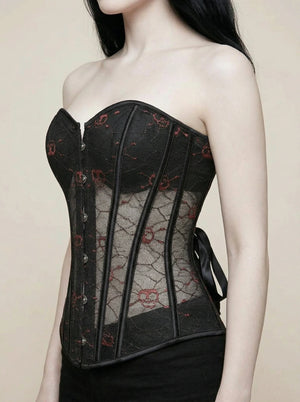 Corset Gothique Dentelle - Vue profil (petite)
