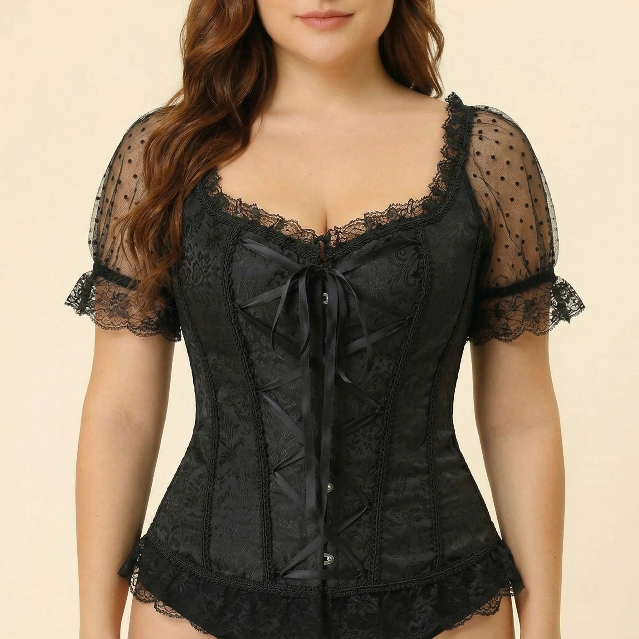 Corset Minceur Femme Grande Taille - Vue face (moyenne)