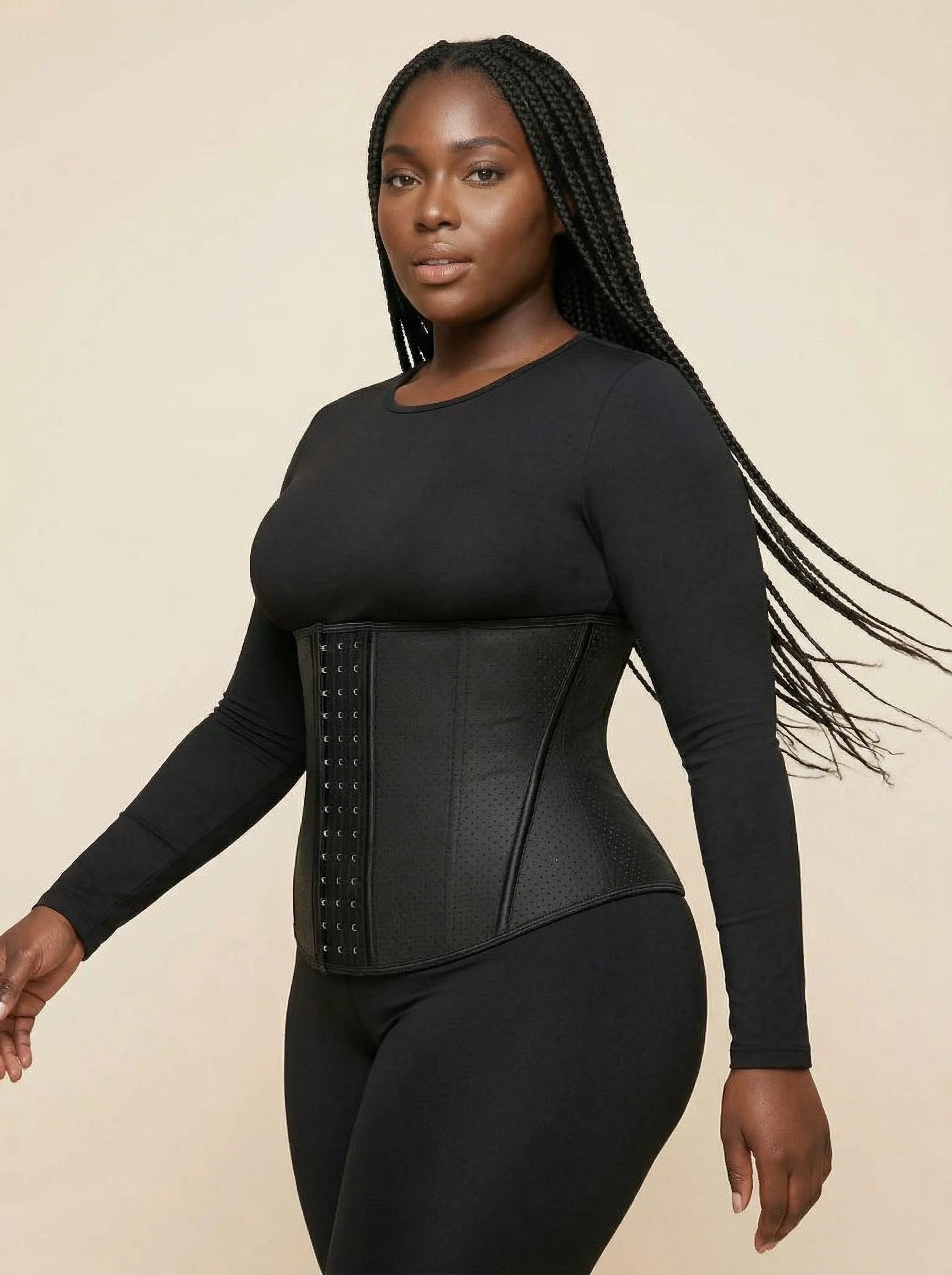 Corset Minceur Sport - Vue mouvement (plus-size)