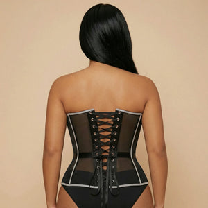 Corset Noir de Soirée - Vue dos (plus-size)