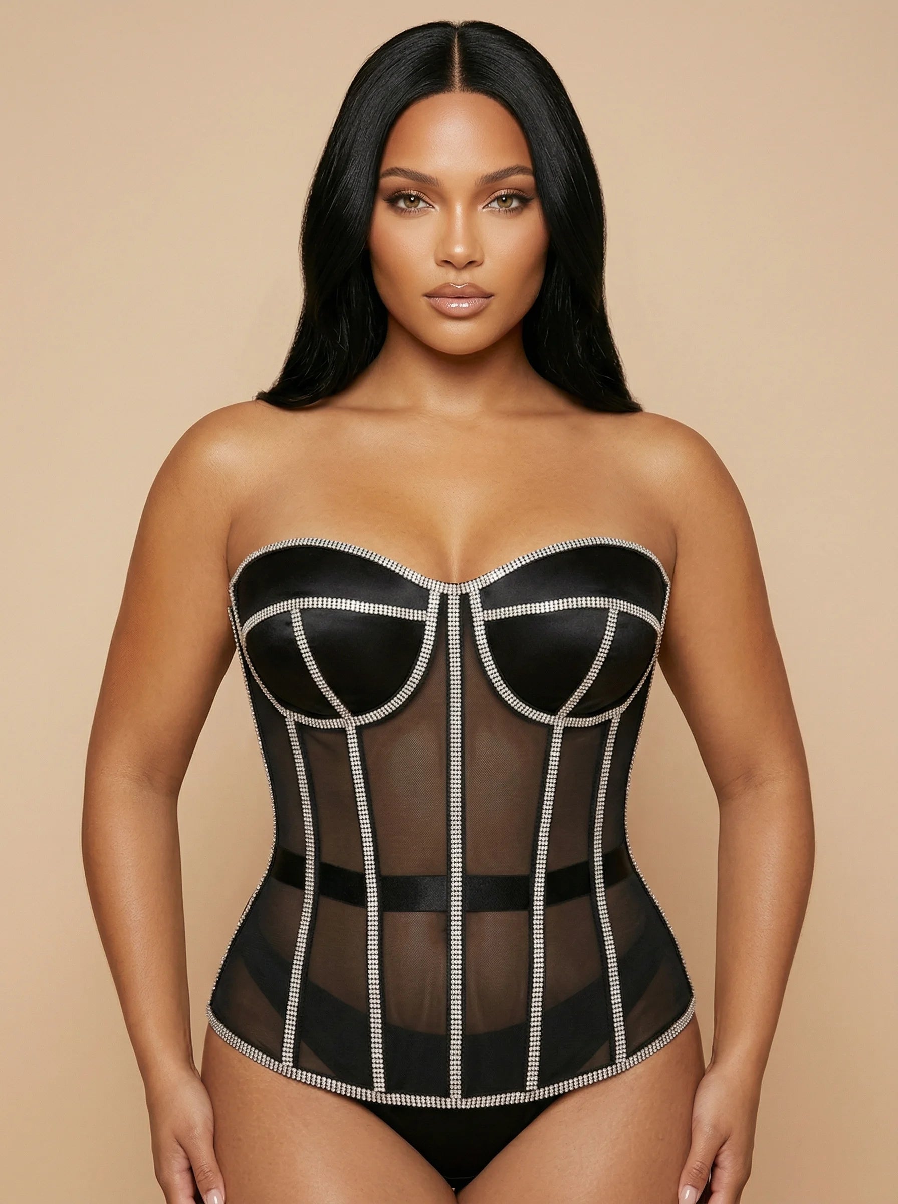 Corset Noir de Soirée