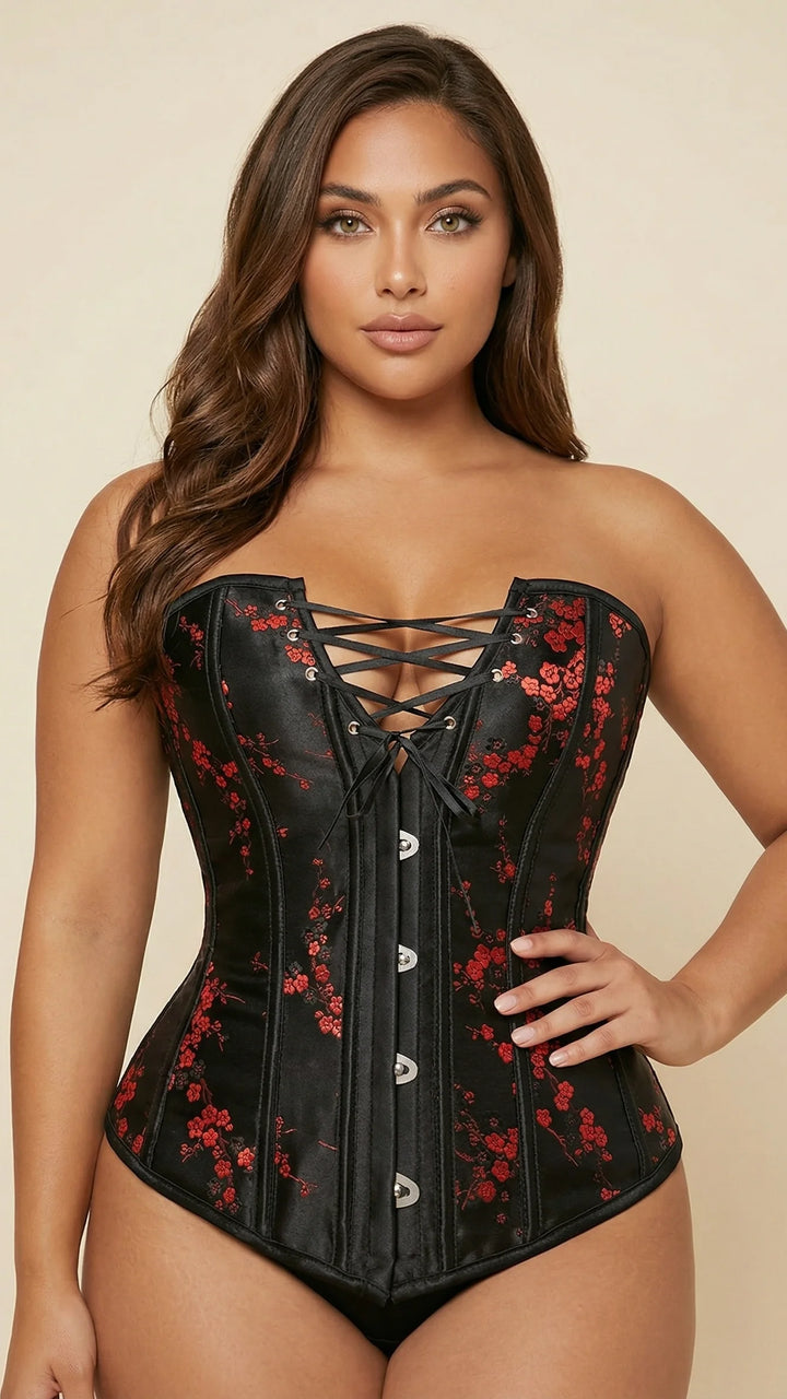 Corset Noir et Rouge