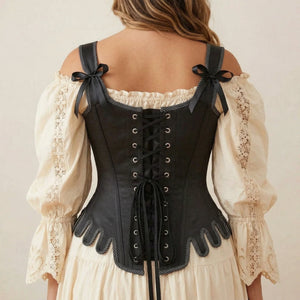 Corset Noir Femme - Vue dos (plus-size)