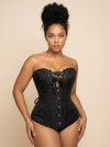 Corset Noir Fleur