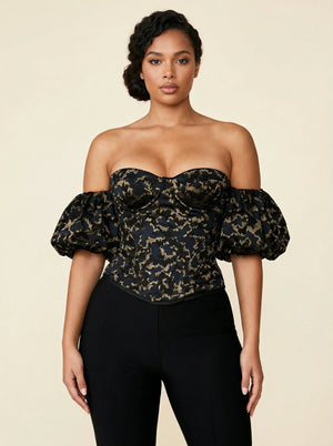 Corset Noir Luxe - Vue principale (plus-size)