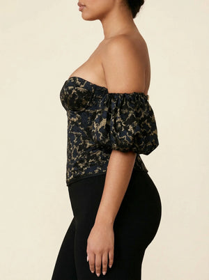Corset Noir Luxe - Vue profil (plus-size)