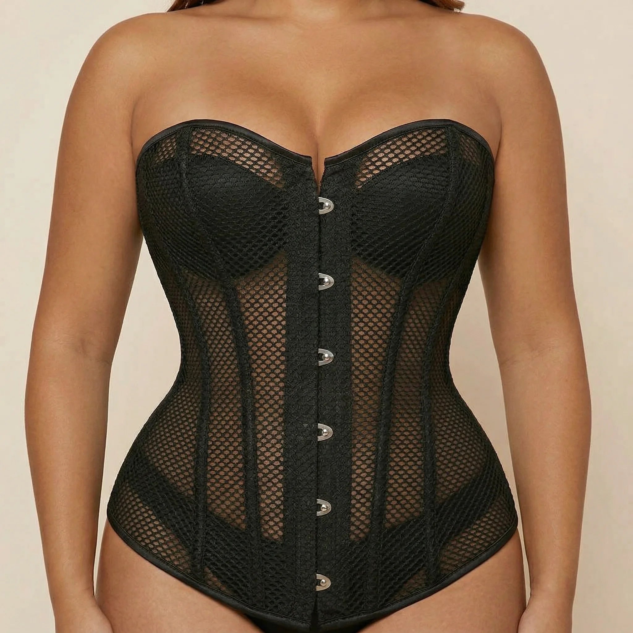 Corset Serre-Taille Sexy - Vue face (curvy)
