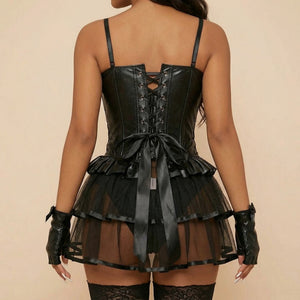 Corset Sexy en Cuir - Vue dos (petite)