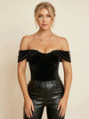 Corset Sexy Noir en Velours