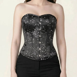 Corset Sexy Noir - Vue face (moyenne)