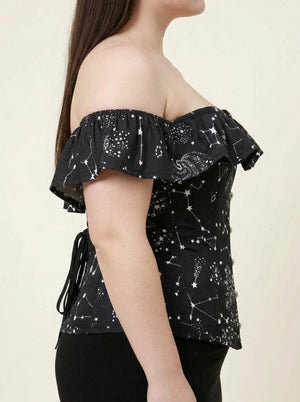 Corset Taille Fine Noir - Vue profil (plus-size)