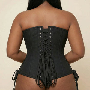Corset Underbust à Crochets - Vue dos (plus-size)