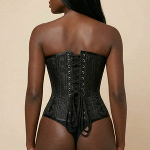 Corset Underbust Jacquard - Vue dos (curvy)