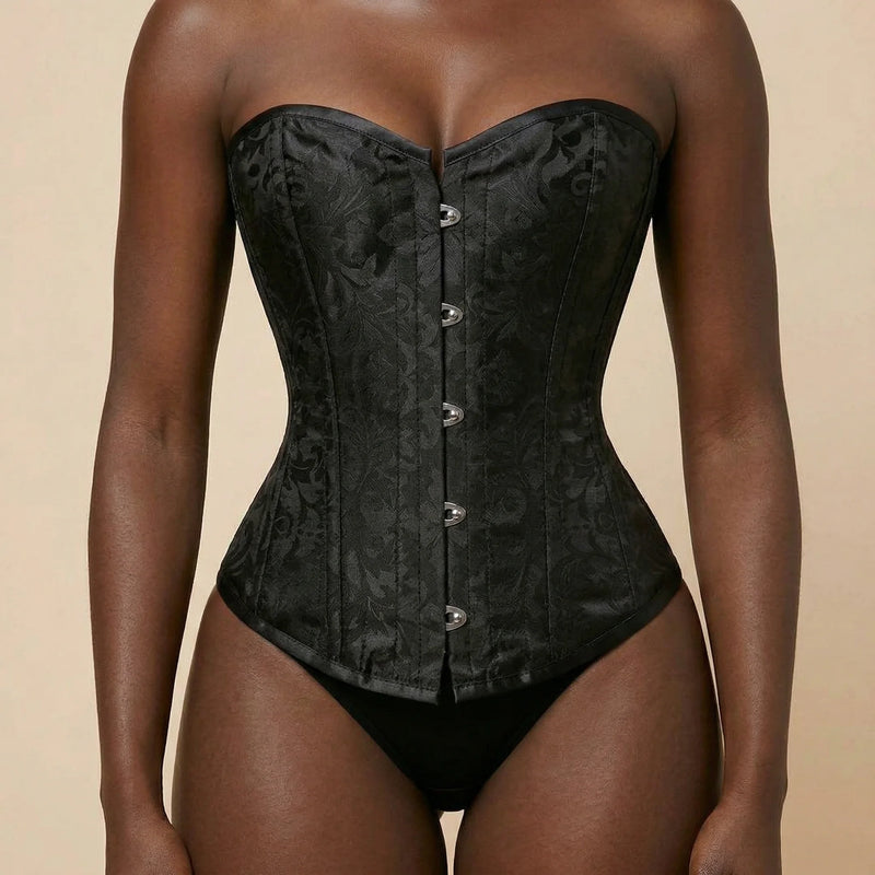 Corset Underbust Jacquard - Vue face (curvy)