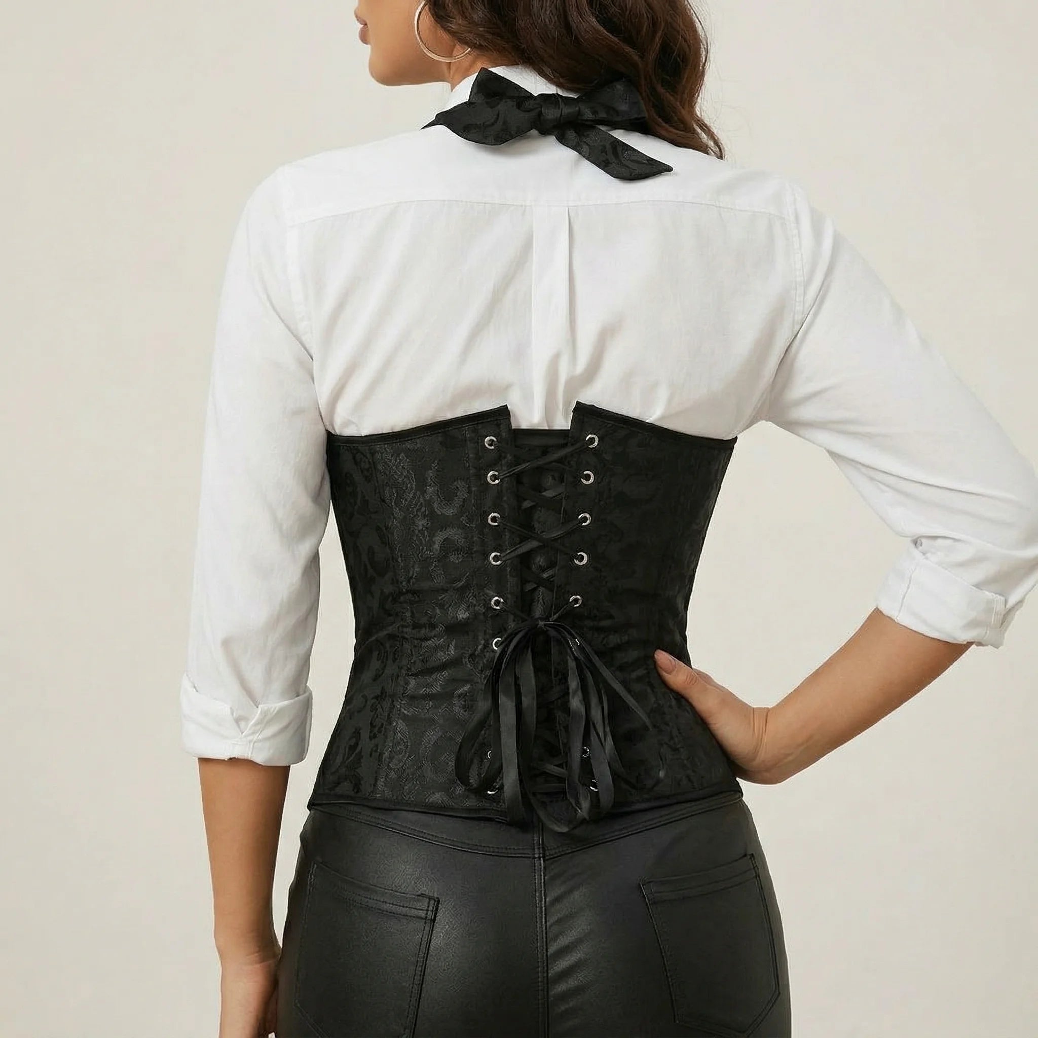 Corset Velours Côtelé - Vue dos (petite)