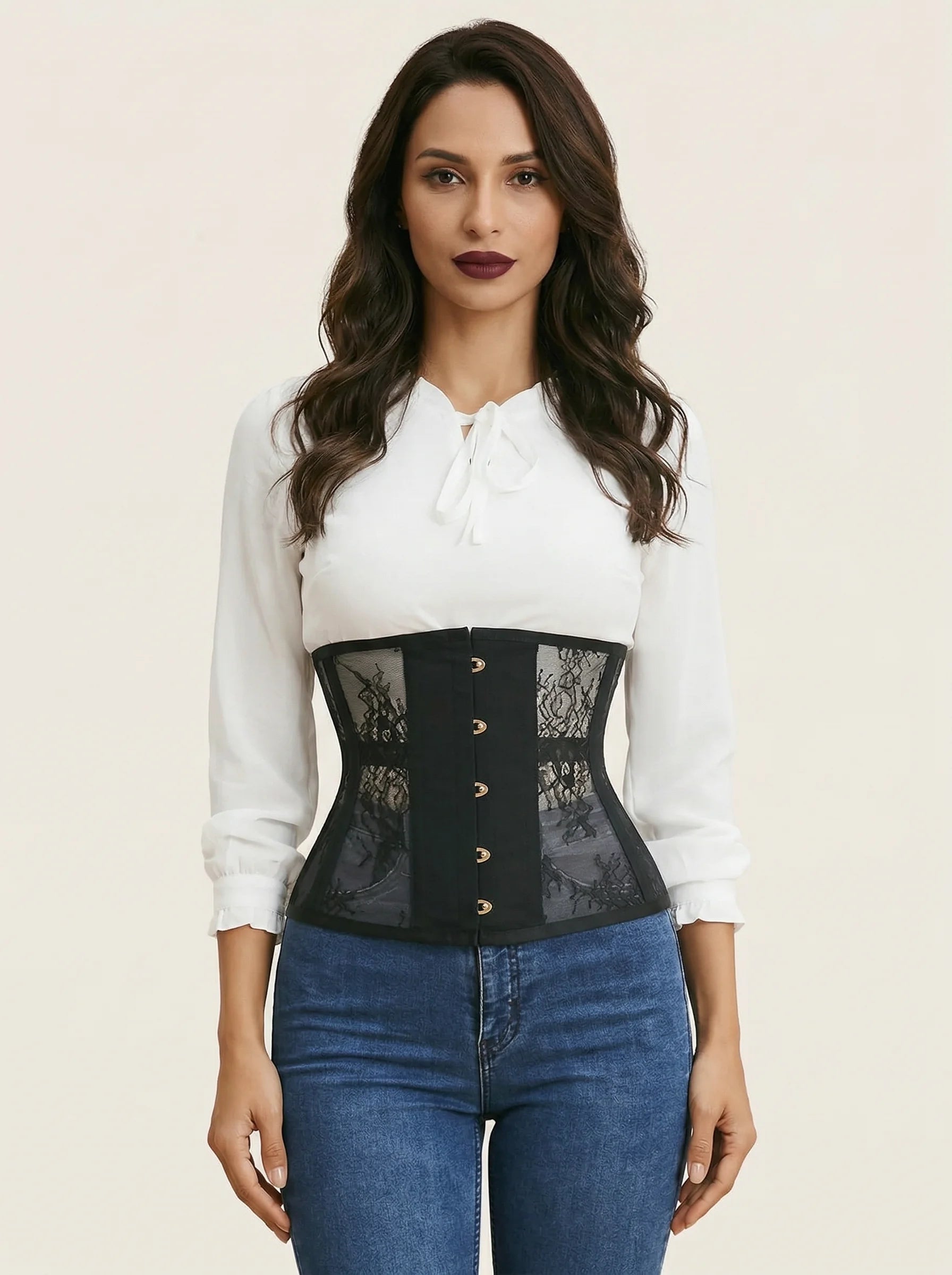 Corset Vintage Noir - Vue principale (petite)