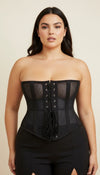Corset Noir Simple Femme