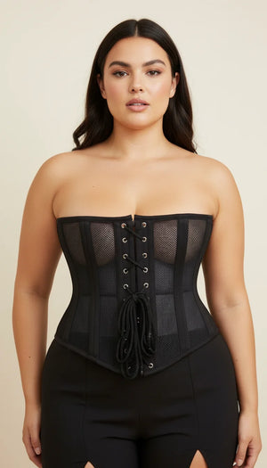 Corset Noir Simple Femme - Vue principale
