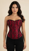 Corset Overbust Rouge Dentelle