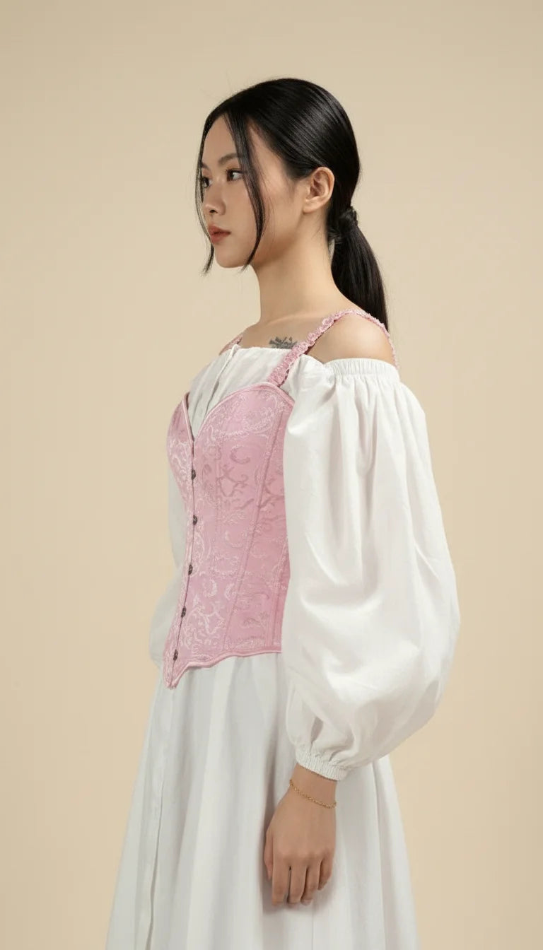Corset Rose Haut