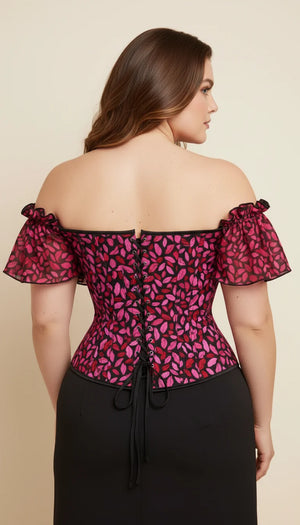 Corset Rose Satin